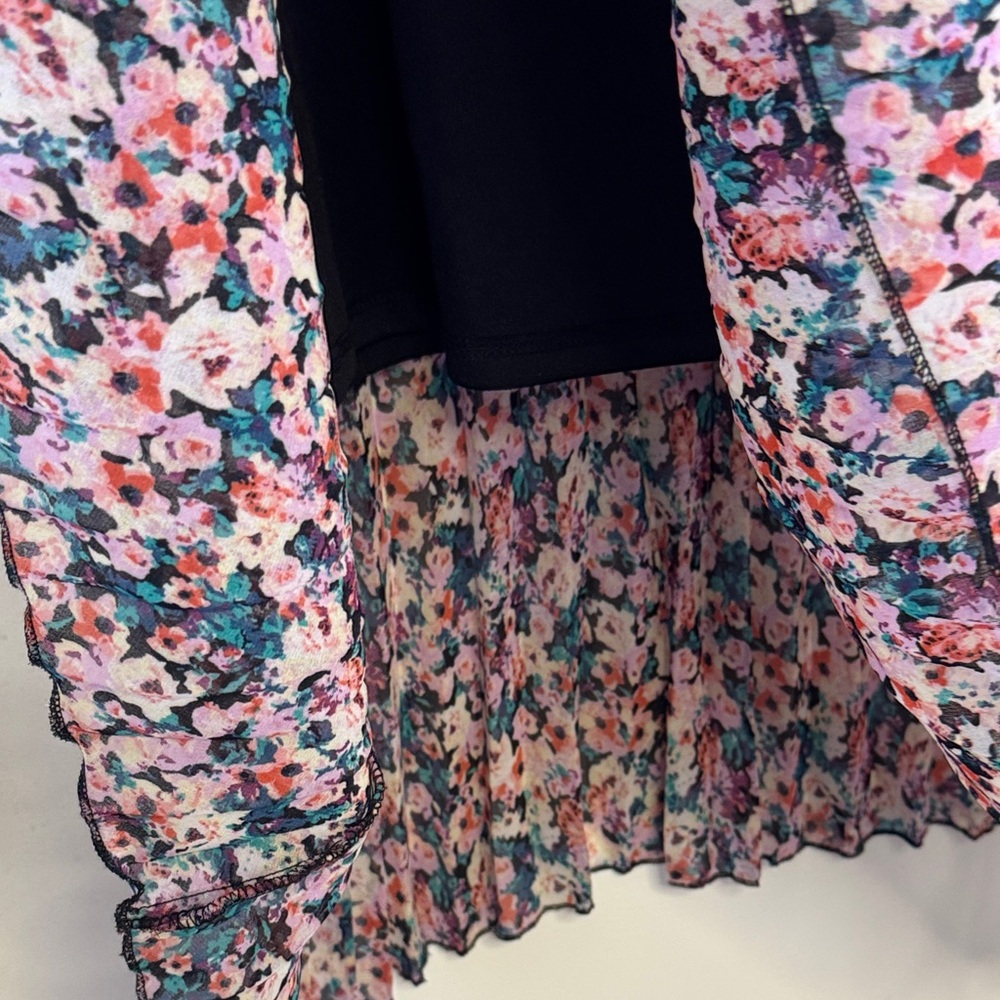 Disney Cinderella Floral Pleated Midi Skirt Small Elastic Waist - Picture 4 of 8